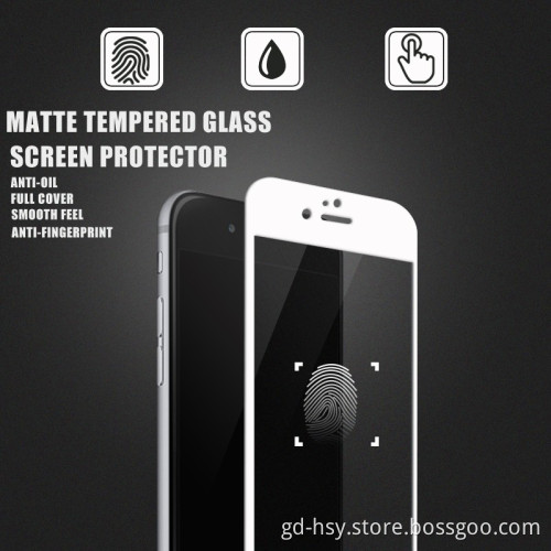 HUYSHE perfect anti fingerprint full cover matte glass shield for iphone6s
